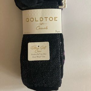NWT Gold Toe Women’s 3-pair socks